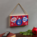 New York Rangers Holiday Wood Wall Sign, 6x11