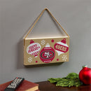 San Francisco 49ers Holiday Wood Wall Sign, 6x11