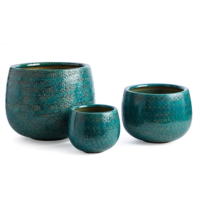 Napa Home Garden, DALTON POTS ,SET OF 3,sr202bl