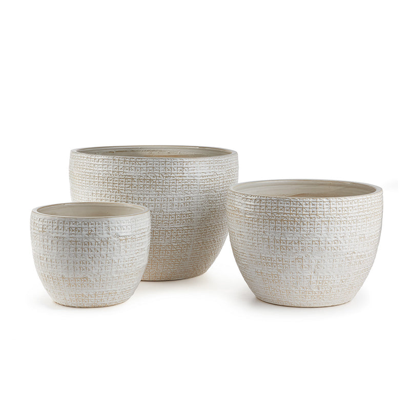 NAPA Home & Garden, SHAWNA POTS, SET OF 3,SR245WH