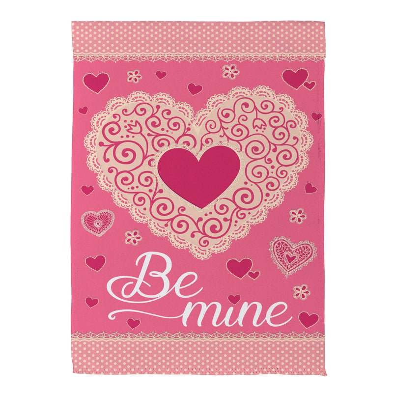 Laced Heart Be Mine Suede House Flag