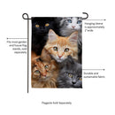 CATS! Suede Garden Flag