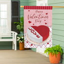 Cake Full Of Love Suede House Flag