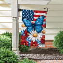 Patriotic Butterfly Suede Garden Flag