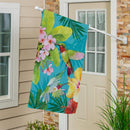 Paradise Birds Suede House Flag