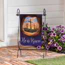 Empty Tomb Suede Garden Flag