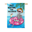 Just Waiting for Halloween Suede House Flag