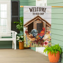 Petal & Plow Coop Suede House Flag