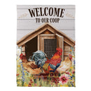 Petal & Plow Coop Suede Garden Flag