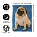 Camera Day Dogs, Pug Suede Garden Flag