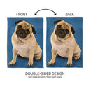 Camera Day Dogs, Pug Suede Garden Flag