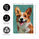 Pet Central Photo Dogs, Corgi Suede House Flag