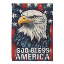 God Bless America Eagle Suede House Flag