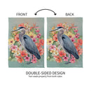Tropical Heron Suede House Flag