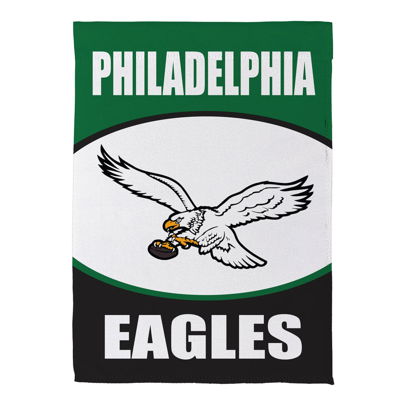 Philadelphia Eagles Throwback Suede Garden Flag