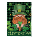 St. Patrick's Day Leprechaun Suede House Flag