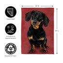 Pet Central Photo Dogs, Dachshund Suede House Flag