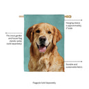 Pet Central Photo Dogs, Golden Retriever Suede House Flag