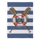 Oars & Canoe Front Back Suede House Flag