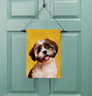 Camera Day Dogs, Shih Tzu Suede Garden Flag