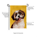 Camera Day Dogs, Shih Tzu Suede Garden Flag