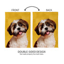 Camera Day Dogs, Shih Tzu Suede Garden Flag