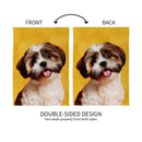 Pet Central Photo Dogs, Shih Tzu Suede House Flag