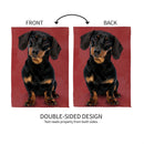 Camera Day Dogs, Dachshund Suede Garden Flag