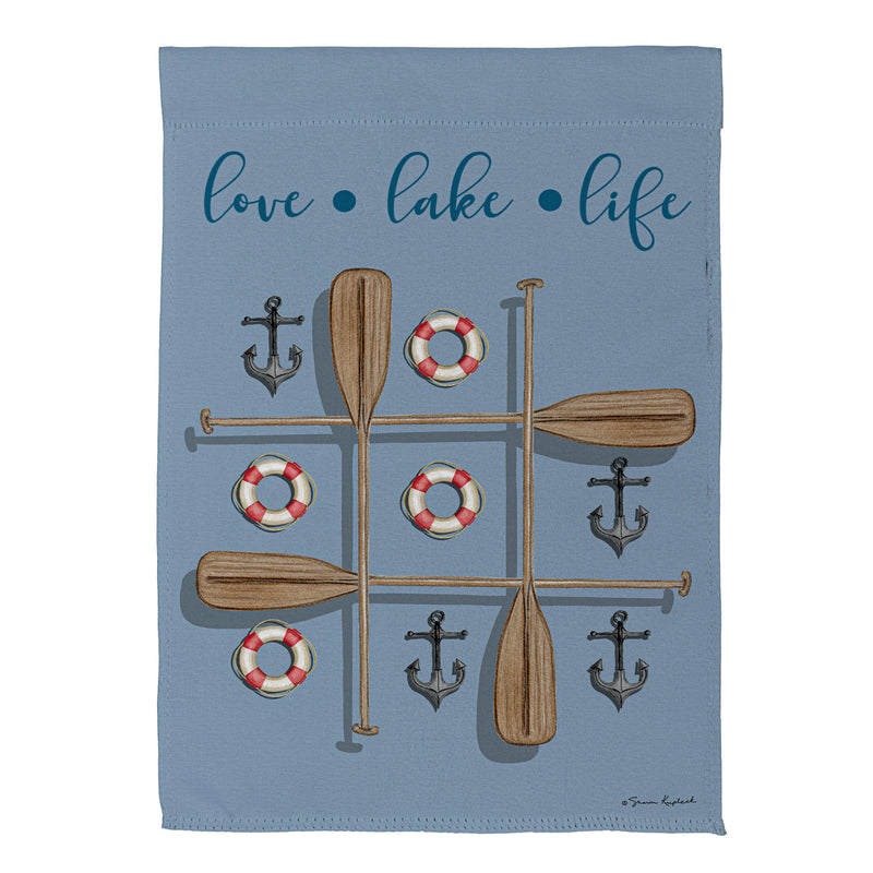 Lake Life Suede House Flag