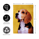 Pet Central Photo Dogs, Beagle Suede House Flag