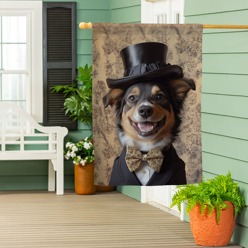 Sir Barkley Suede House Flag