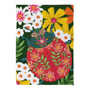 Bloom & Burst Butterfly Suede Garden Flag Front & Back