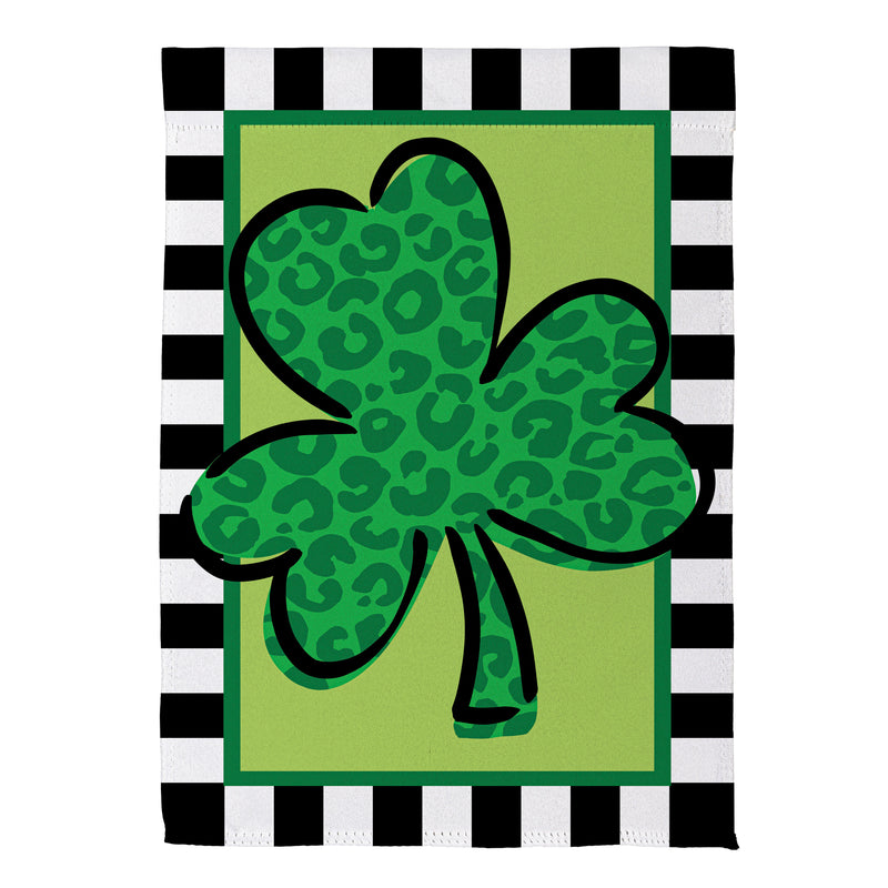 Patterned ShamrockSuede House Flag