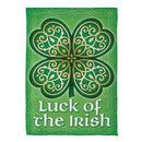 Luck Of The Irish Suede House Flag