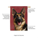Pet Central Photo Dogs, German Shephard Suede House Flag
