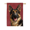Pet Central Photo Dogs, German Shephard Suede House Flag