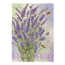 Lavender Bouquet Suede Garden Flag