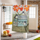 Rustic Birdhouse Suede Flag House