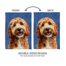 Camera Day Dogs, Goldendoodle Suede Garden Flag