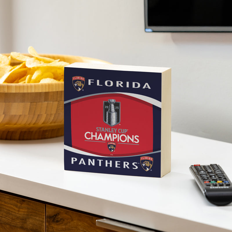 Florida Panthers, Stanley Cup 2025 Champions Plock, Down Home Fans, 6x6