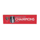 Florida Panthers, Stanley Cup 2025 Champions Mantle Sign, Down Home Fans, 5x18