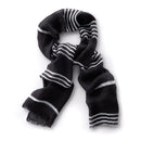 Napa Home Garden, THREADS 72x28" SCARF STRIPES BLACK,th212bk