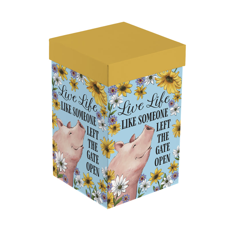 Petal & Plow Ceramic Perfect Cup, Farm Pig Funny, 17oz, Gift Box