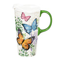 Pollinator Garden Ceramic Perfect Cup, Butterfly, 17oz, Gift Box