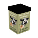 Petal & Plow Ceramic Perfect Cup, Farm Cow Funny, 17oz, Gift Box