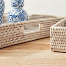 NAPA Home & Garden, BURMA RATTAN OTTOMAN TRAYS, SET OF 3,TN216WH