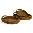 NAPA Home & Garden, BURMA RATTAN OVAL SERVING TRAYS