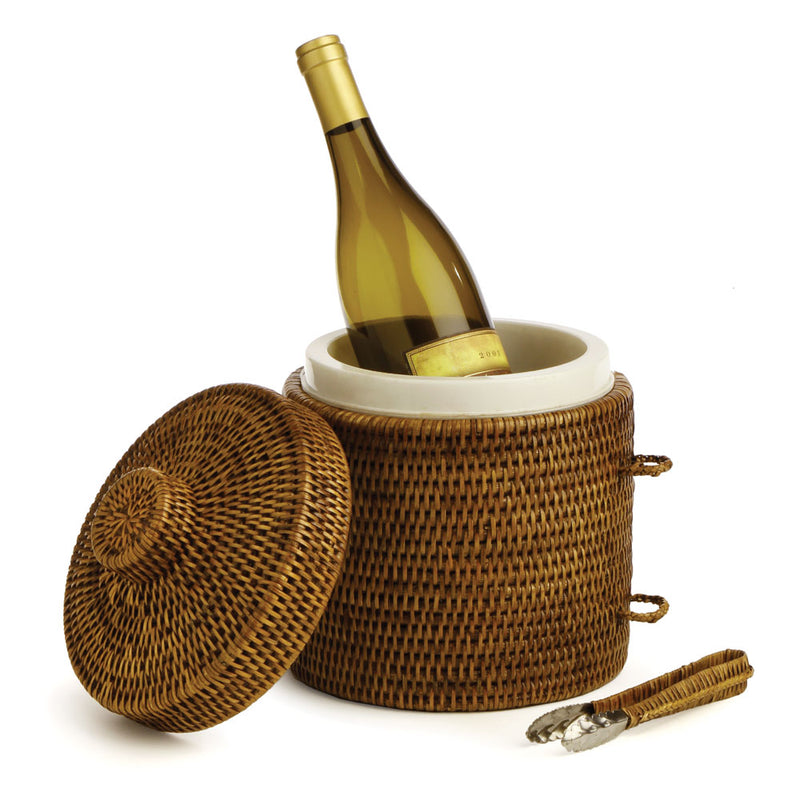 NAPA Home & Garden, BURMA RATTAN ICE BOX & TONGS,TN220