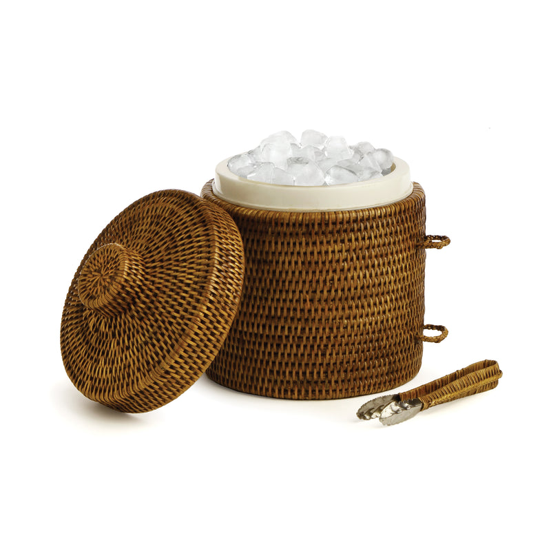 NAPA Home & Garden, BURMA RATTAN ICE BOX & TONGS,TN220