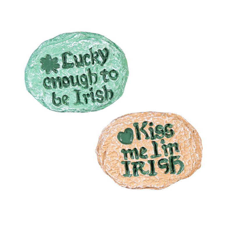 Pocket Token, Resin St. Patrick's Day Stone
